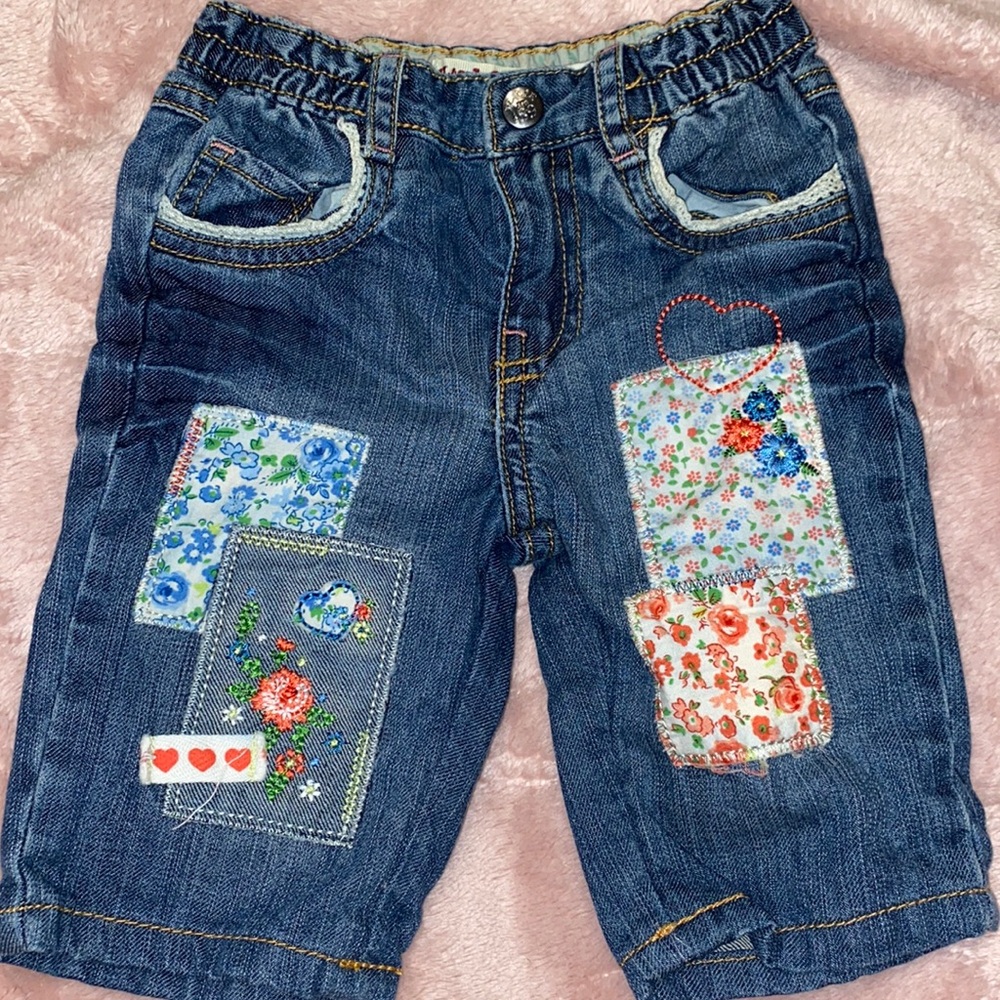 Baby blue jeans